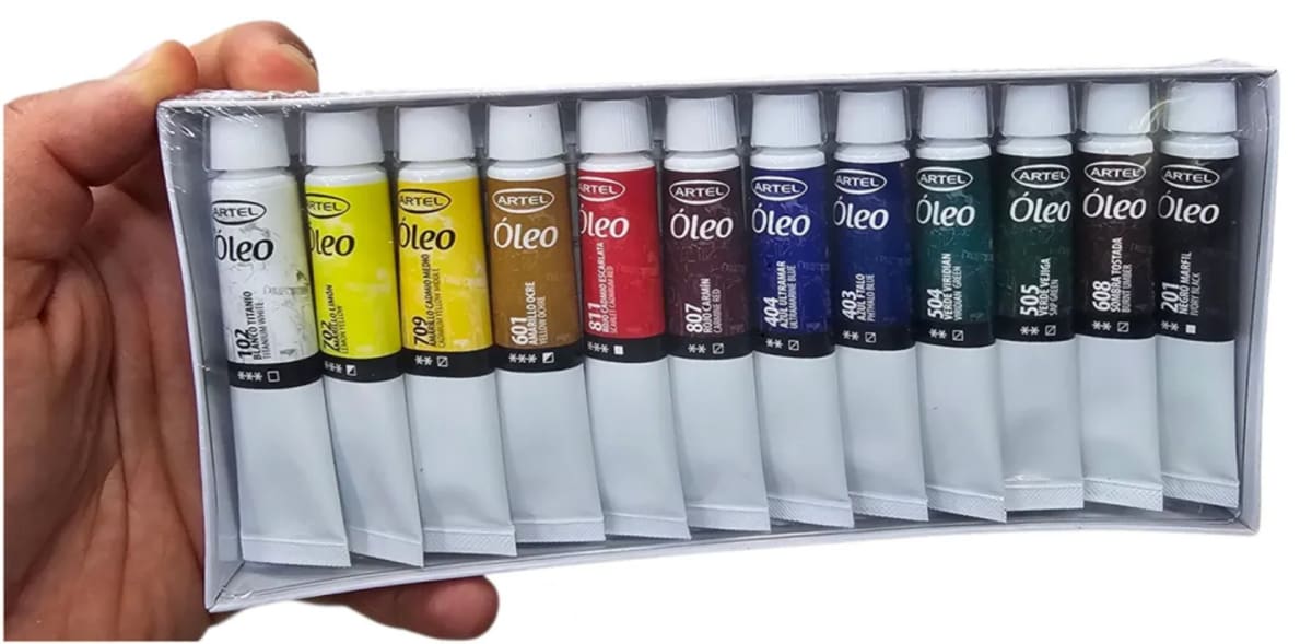 Artel Set 12 Tubos Pintura Oleo 12ml cada uno2