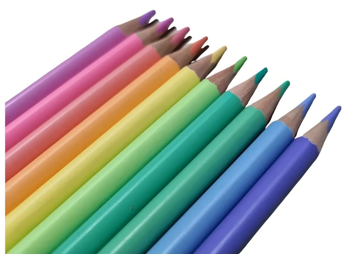 Lápices De Madera De Colores Pasteles 10 Unidades3