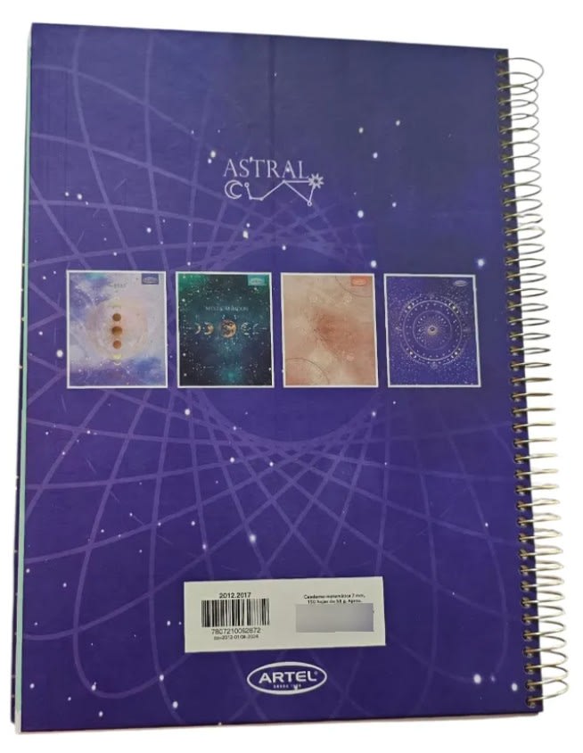 Cuadernos Materia Triple 150 Hjs 7mm Tapa Dura Astral2