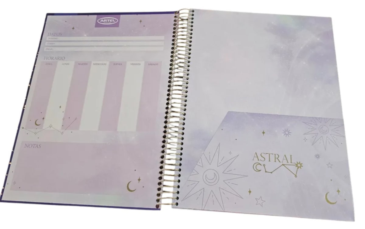 Cuadernos Materia Triple 150 Hjs 7mm Tapa Dura Astral3
