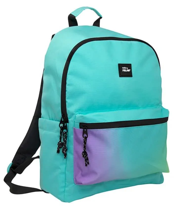 Mochila Sunset Milan, Urbana Clásica, 41x36x15, 22 Litros, Verde Turquesa Sunset6