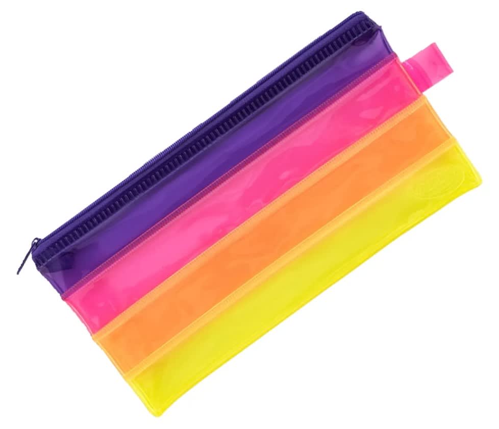 Estuche Escolar Adix Pvc Multicolor 22x10 Cm Plano3