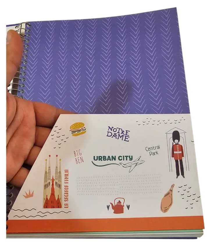 Cuaderno Artel Ciudades - 150 Hojas Matemáticas 7mm Urban City Con Relieve4