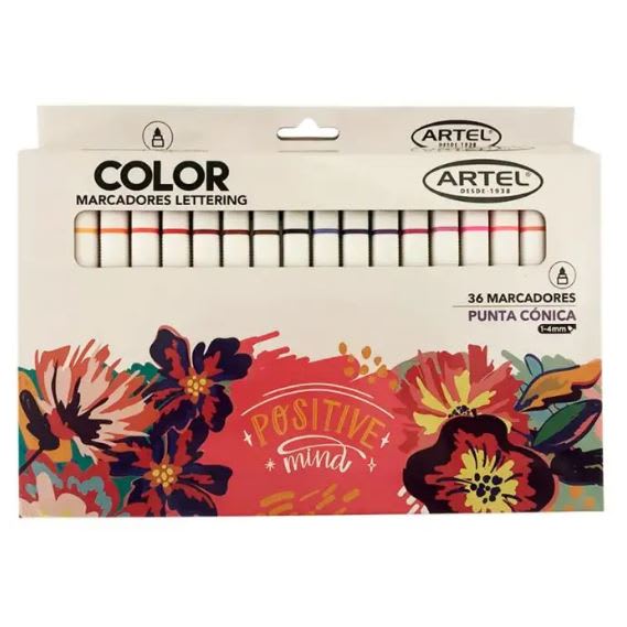 Estuche 36 Marcadores Punta Conica1