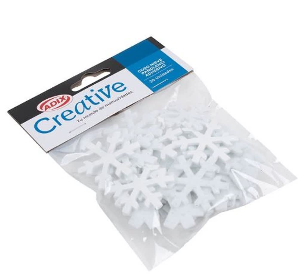 Copos de Nieve Adhesivos de PañoLenci 20und5
