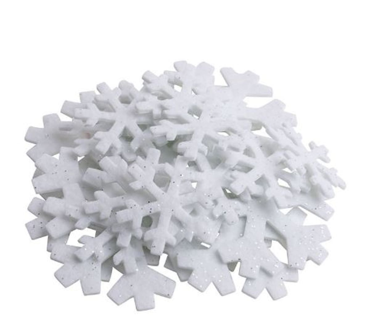 Copos de Nieve Adhesivos de PañoLenci 20und1