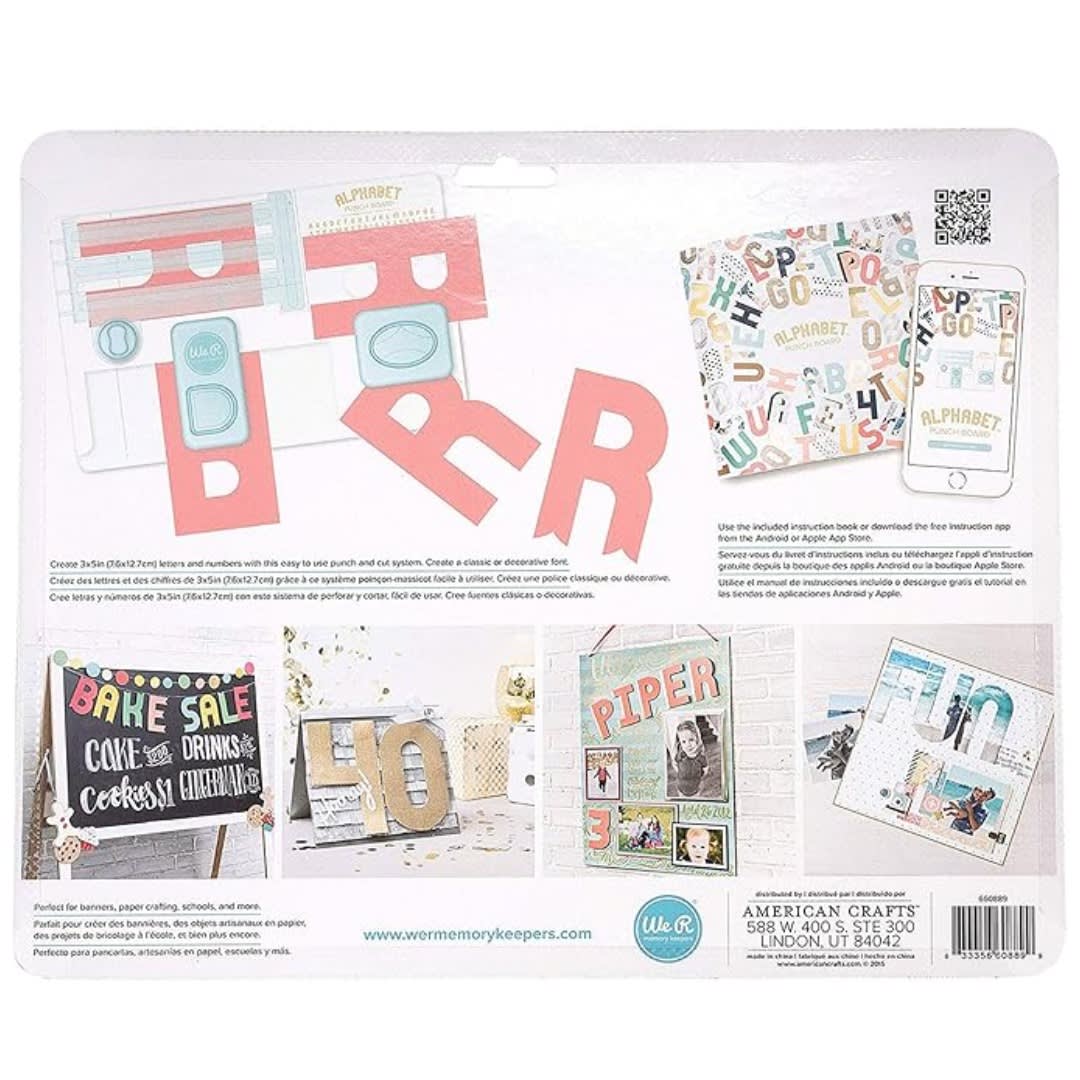 Alphabet Punch Board We R Memory Keepers8
