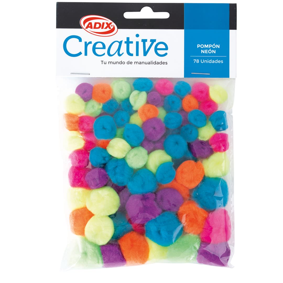 Pompon Neon 78u Surtido3