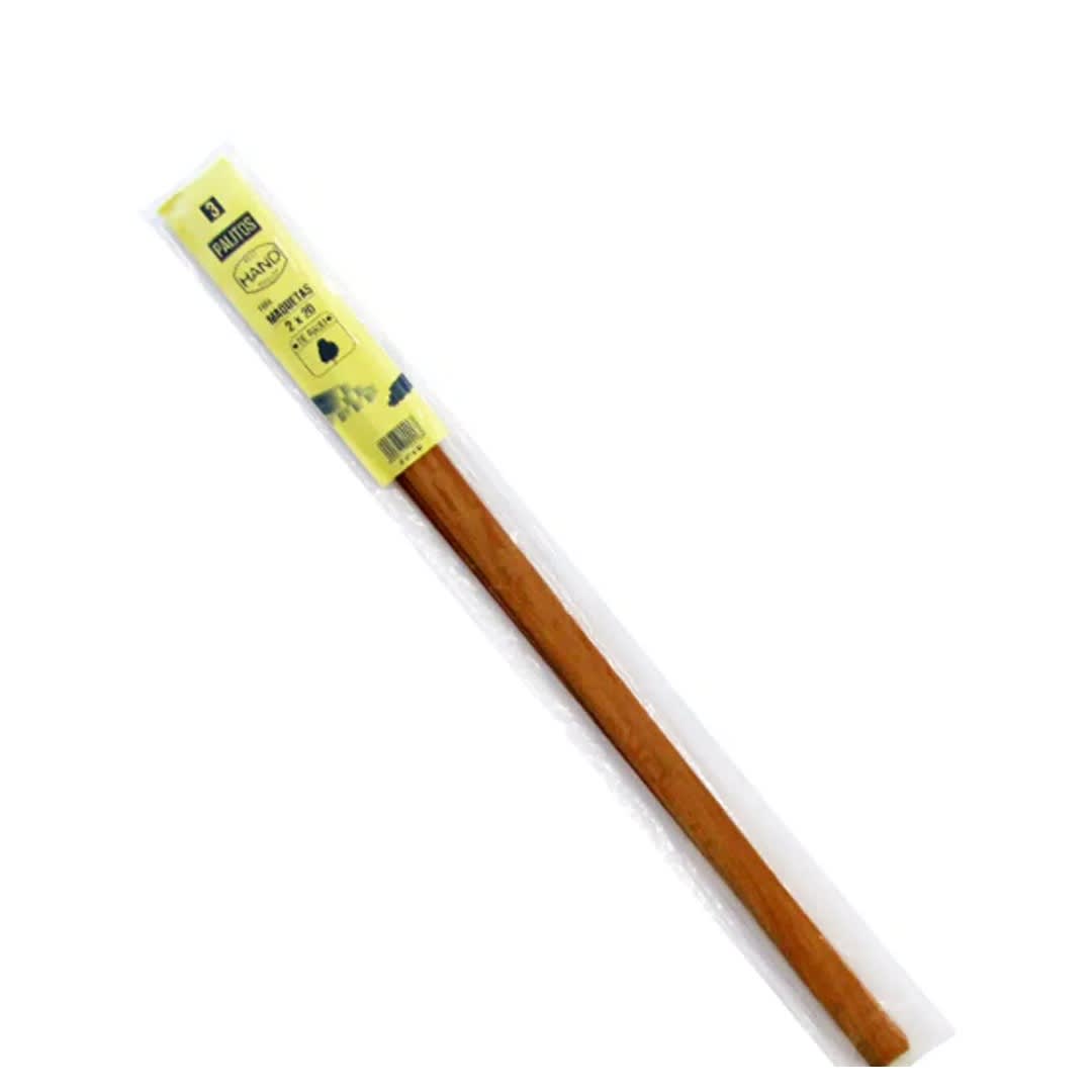 PALOS DE MAQUETA  2 x 20mm, 50cm, 3 unidades.1