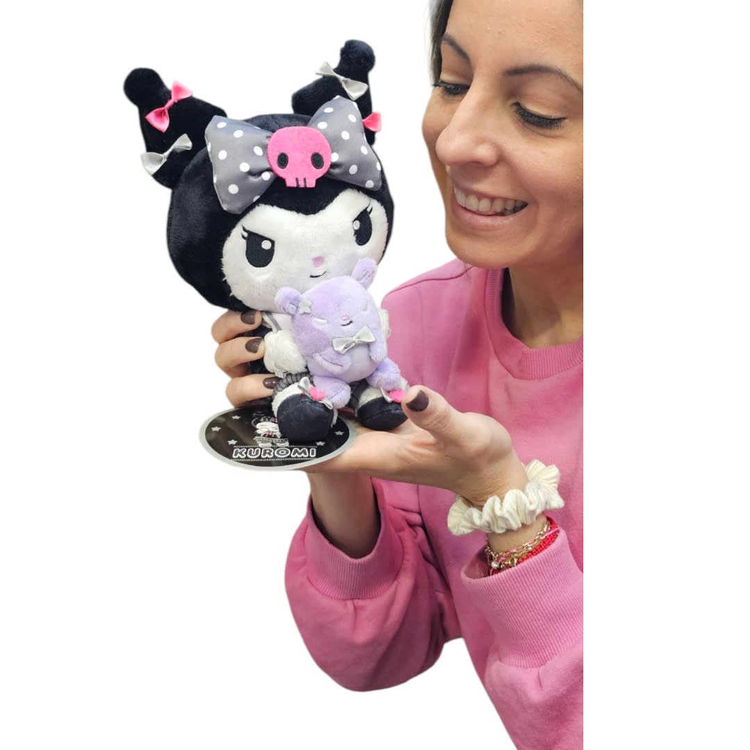 Peluche Kuromi Serie Dainty Doll Black Sanrio Original 22cm7