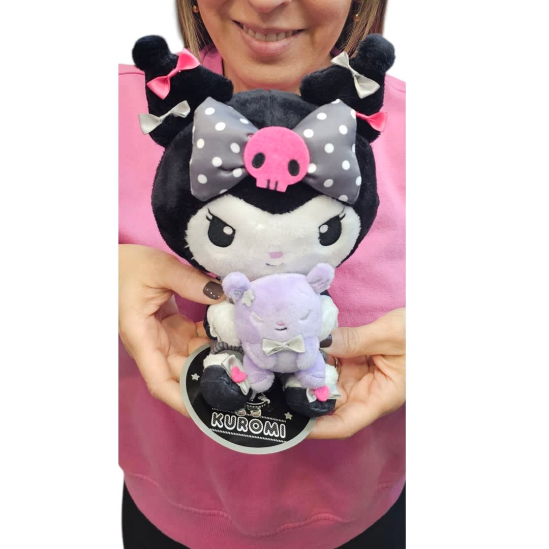 Peluche Kuromi Serie Dainty Doll Black Sanrio Original 22cm6