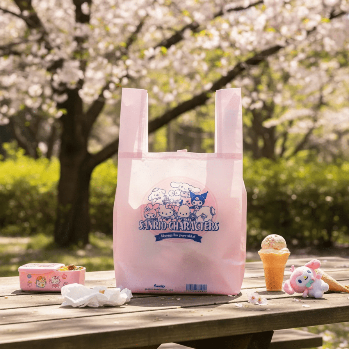 Bolsa de mano reutilizable personajes de Sanrio (Linea tienda de conveniencia)3