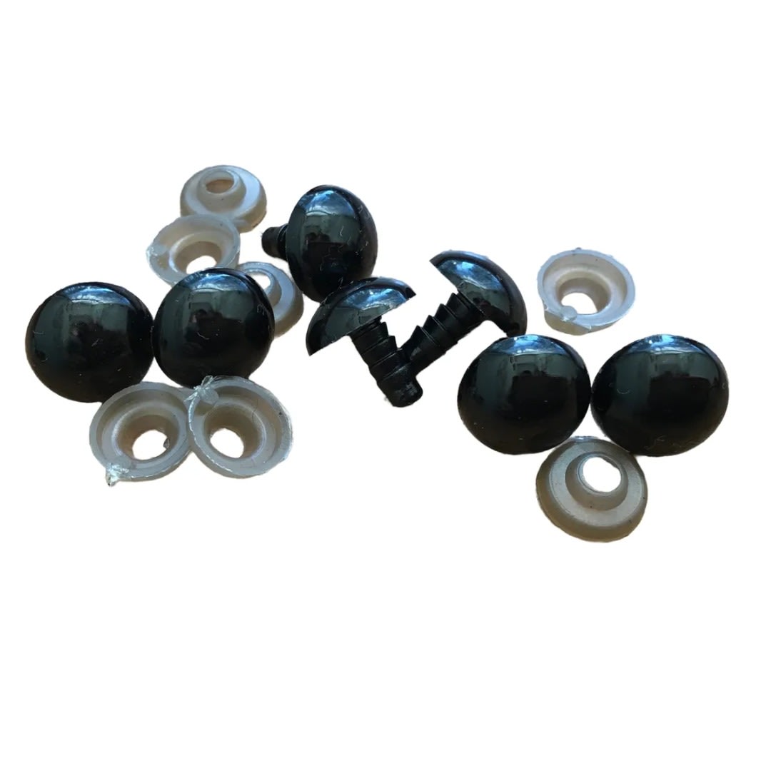 Set De Ojitos Atornillados De Seguridad Para Muñecos 7mm 40u3