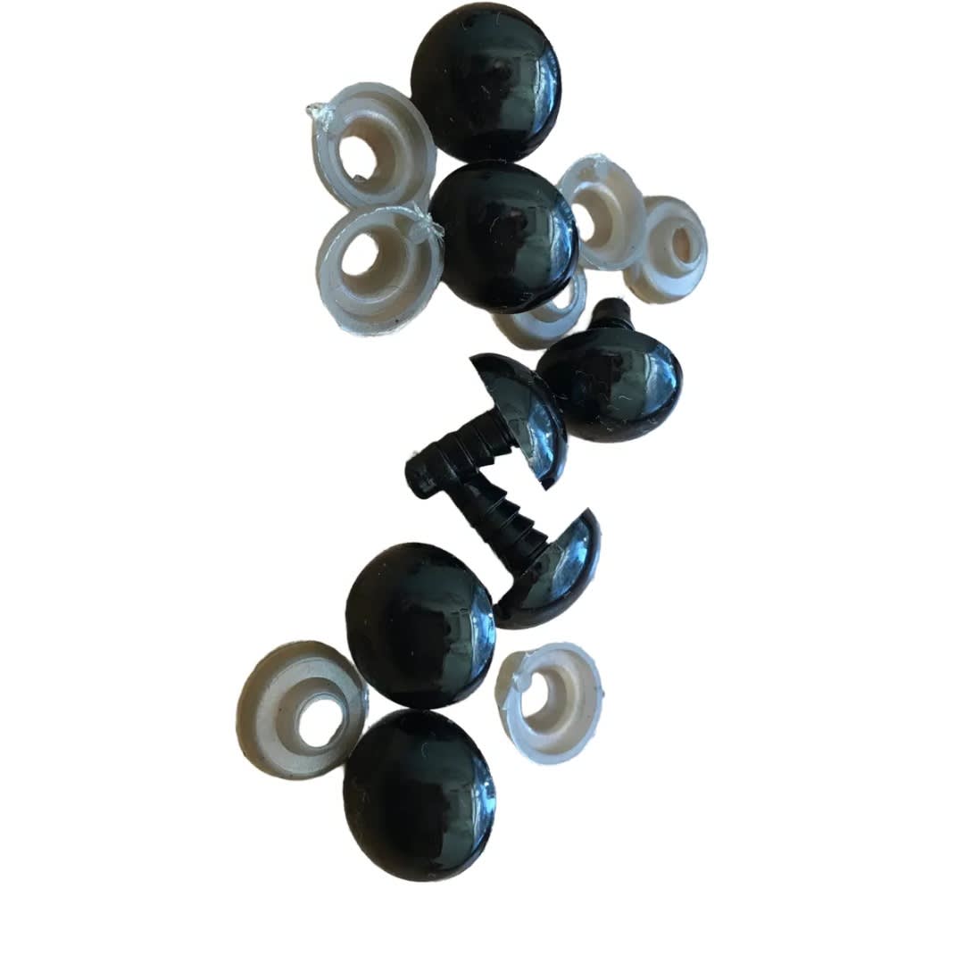 Set De Ojitos Atornillados De Seguridad Para Muñecos 7mm 40u2