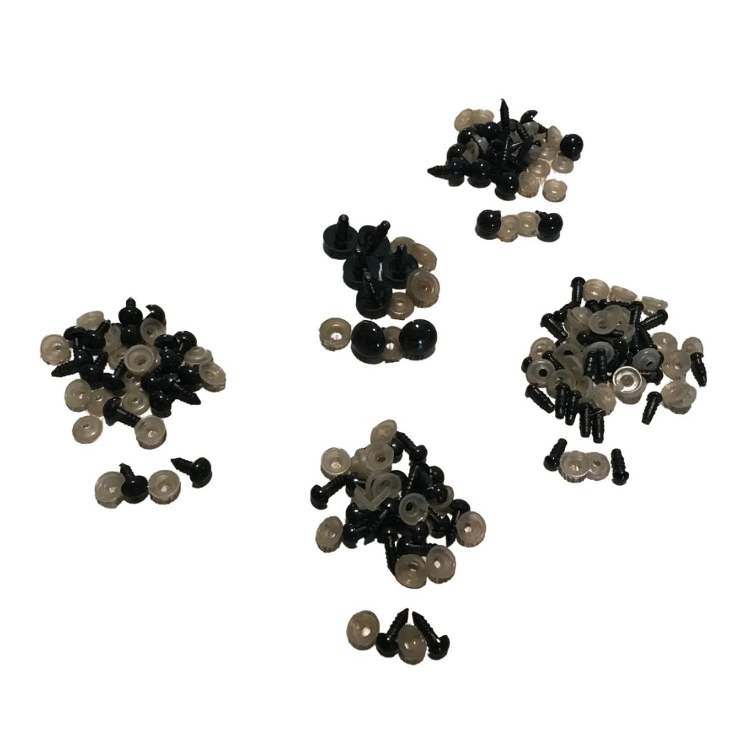 Set De Ojitos Atornillados De Seguridad Para Muñecos 7mm 40u1