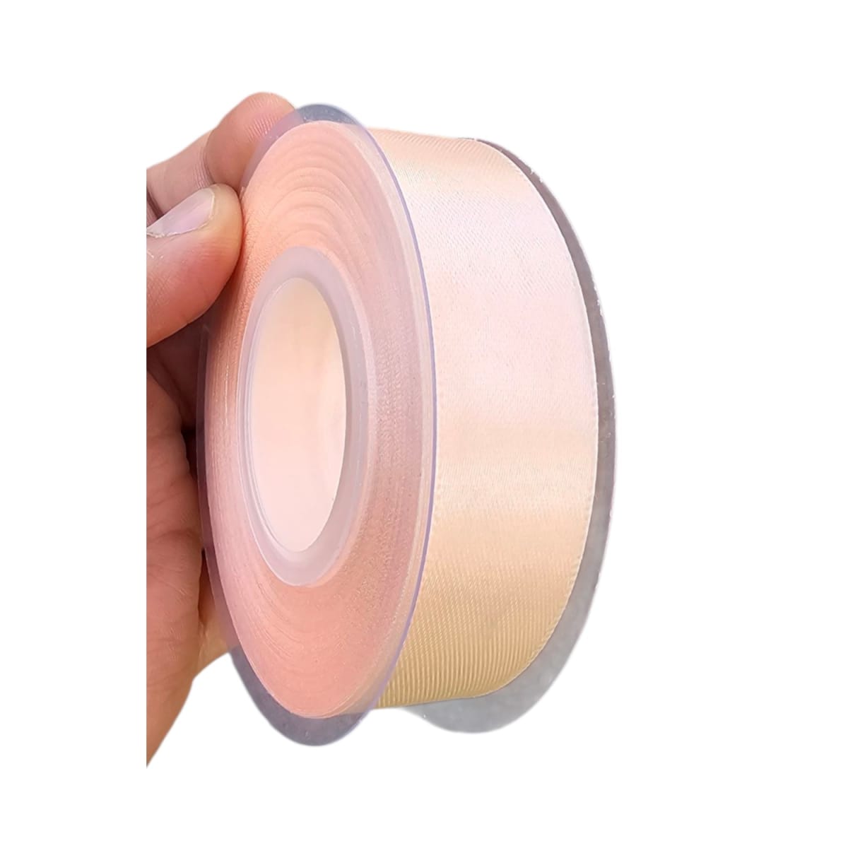 Cinta Genero Raso Satín 2cmx22mtrs Rosa Salmon3