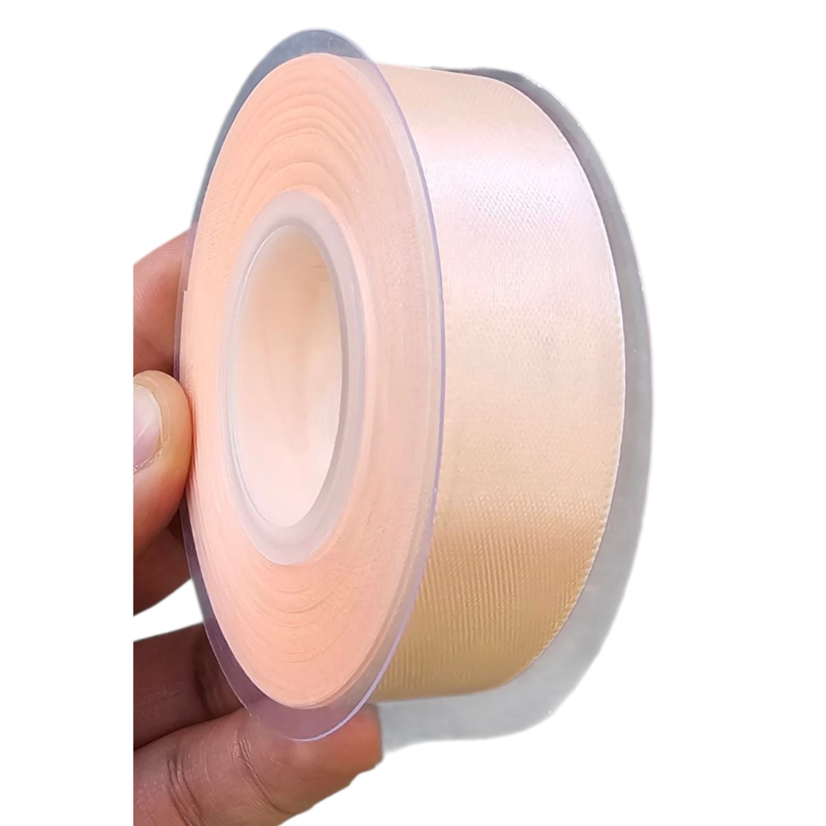 Cinta Genero Raso Satín 2cmx22mtrs Rosa Salmon2