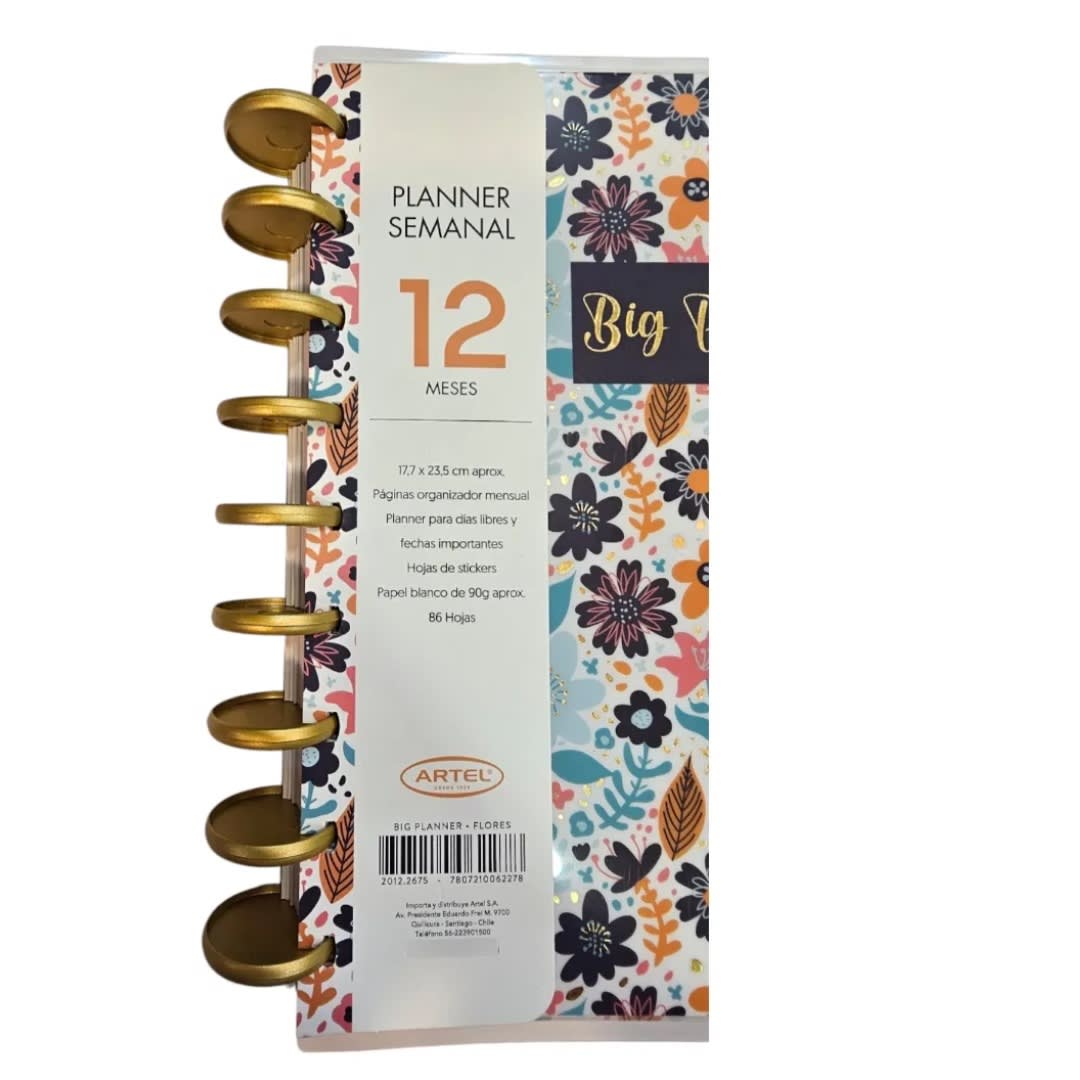 PLANNER ANILLOS FLORES 12 MESES5