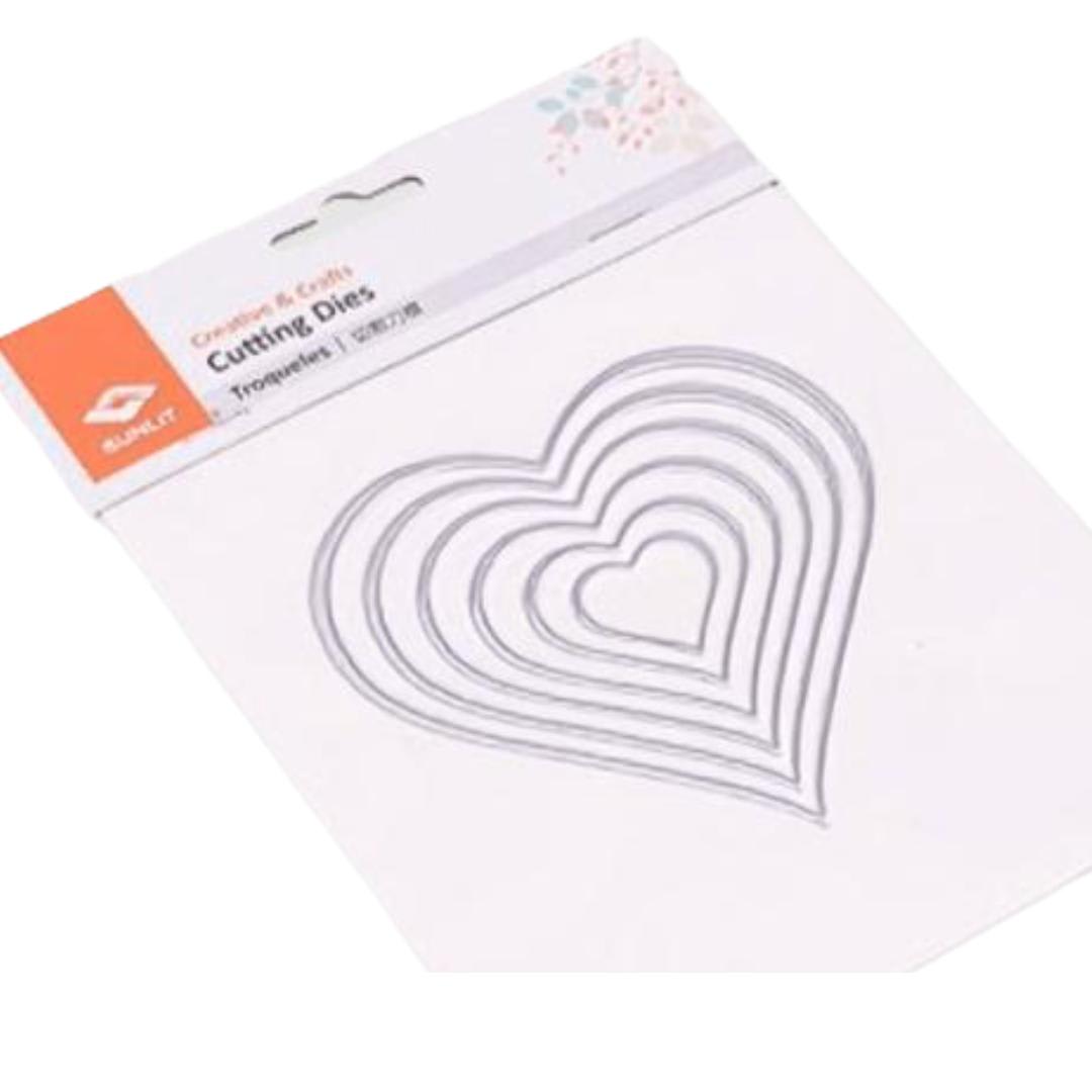 Troquel Corazón Sunlit 6 Tamaños3