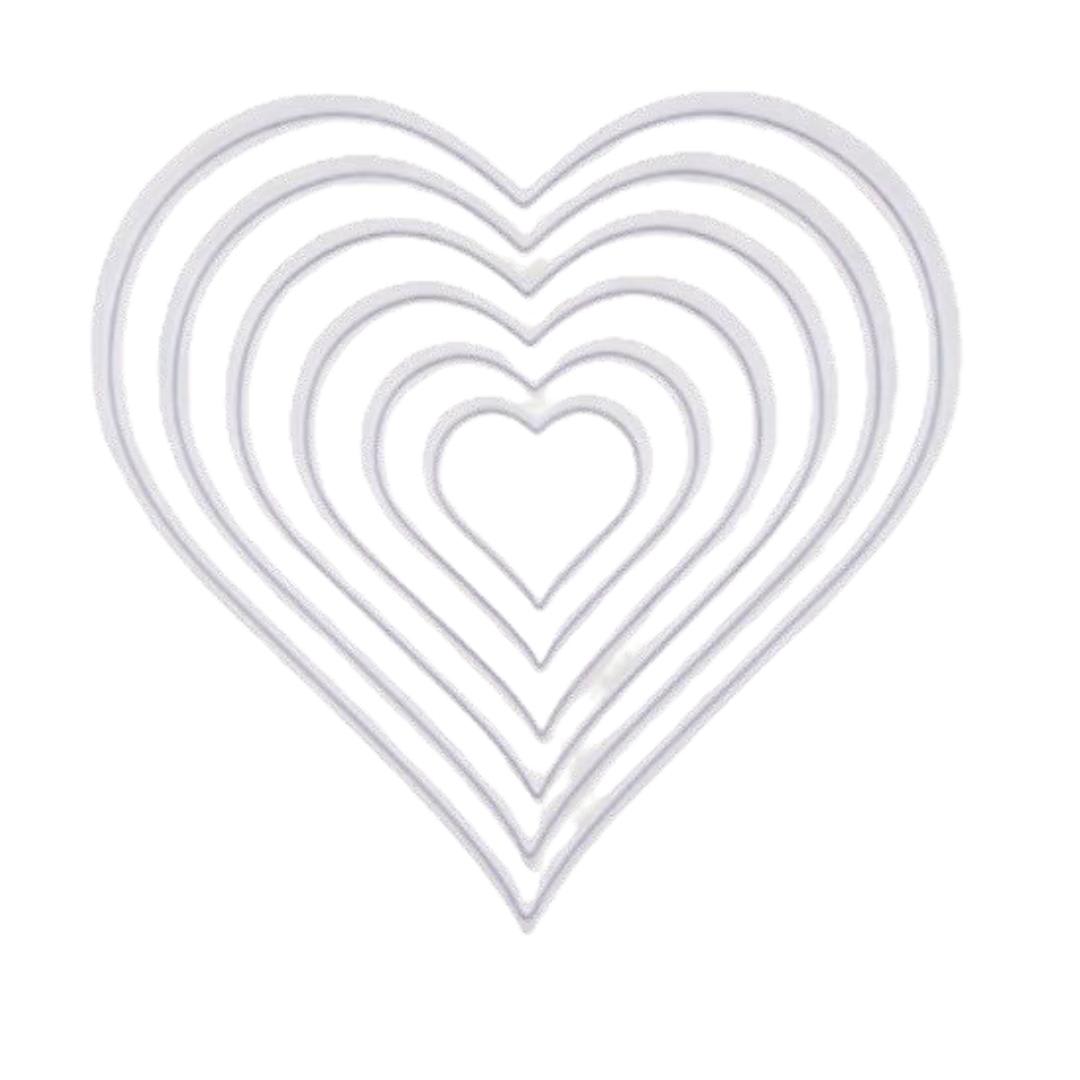 Troquel Corazón Sunlit 6 Tamaños2