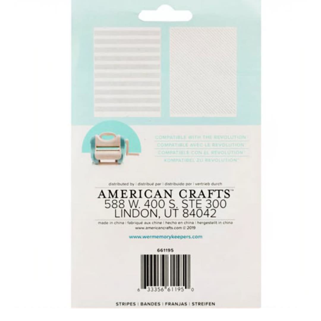 American Crafts Plantilla Texturizado Líneas Y Rayas3