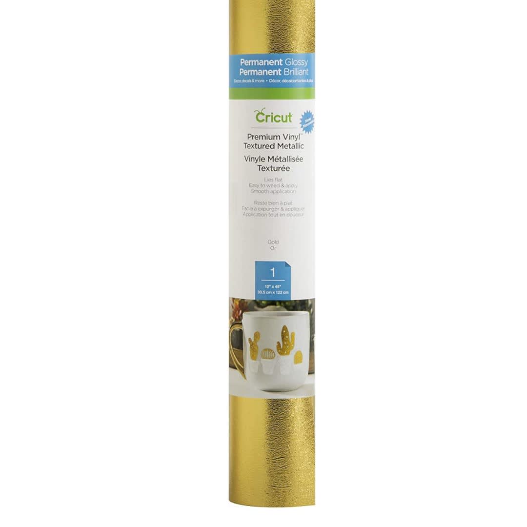 inilo Cricut Permanenre Tex Met Gold Brillante 30.5x122cm Dorado Con Textura4