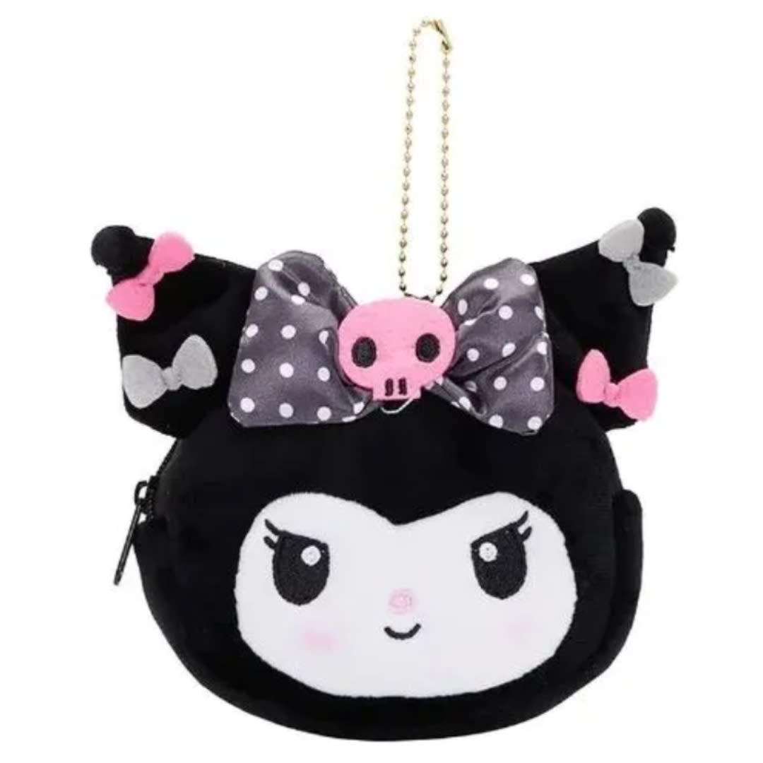 Bolsa Ecologica Con Estuche Linea Pu Kuromi Negro3