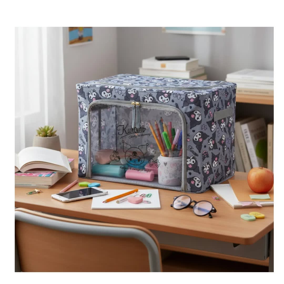 Sanrio Estuche de almacenamiento plegable KUROMI1