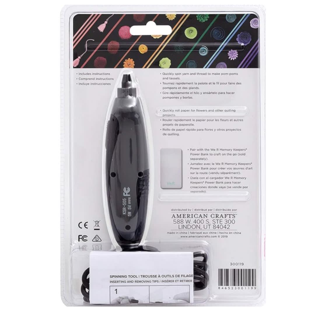 Bazzill Basics/american Craft Herramienta De Hilado Usb Negro8