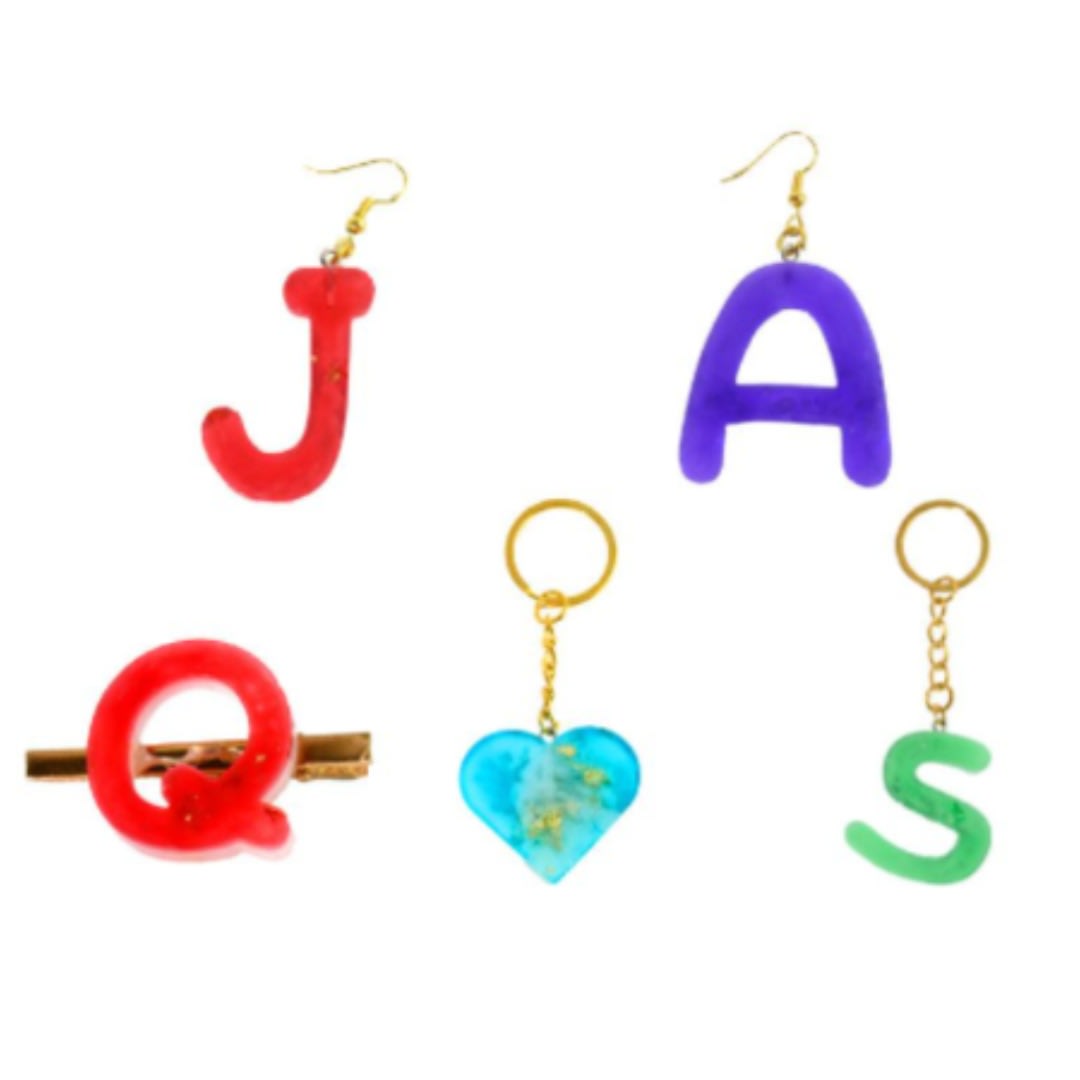 Molde De Silicona Letras 3d Para Resina Y Manualidades. Traslucido5