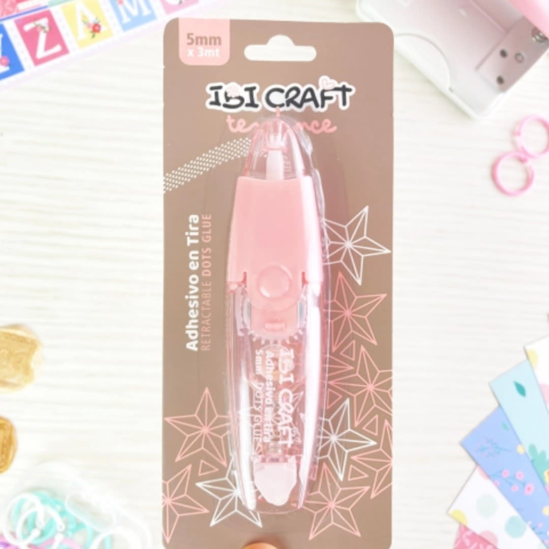Cinta Adhesiva Doble Faz Ibi Craft 5mmx3mts Retractil3