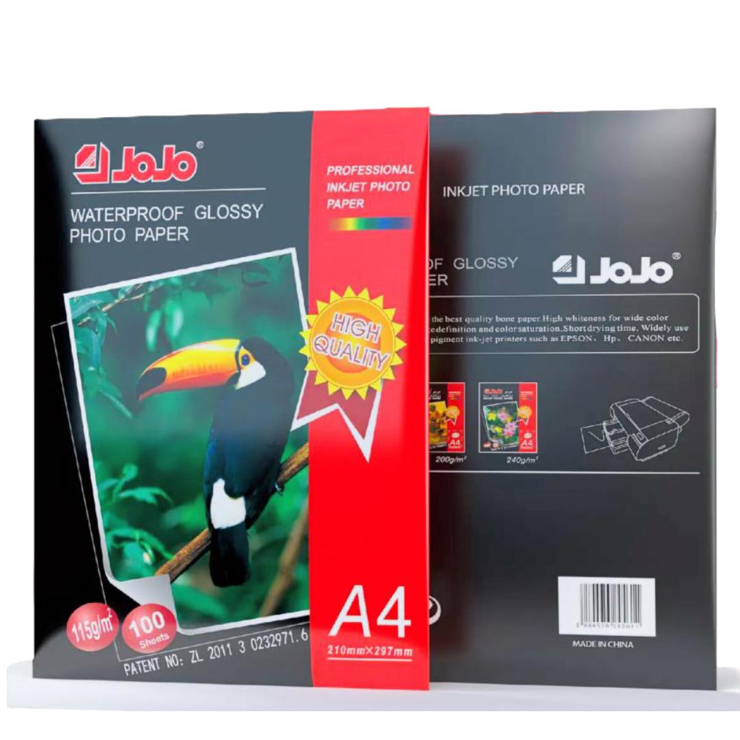 Papel Fotográfico Glossy A4 115gr Pack 100 Hojas Impermeable2