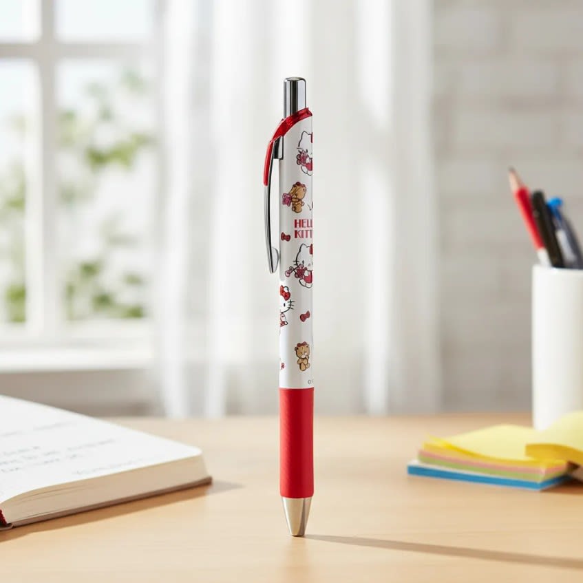 Bolígrafo de gel retráctil Pentel EnerGel HELLO KITTY2