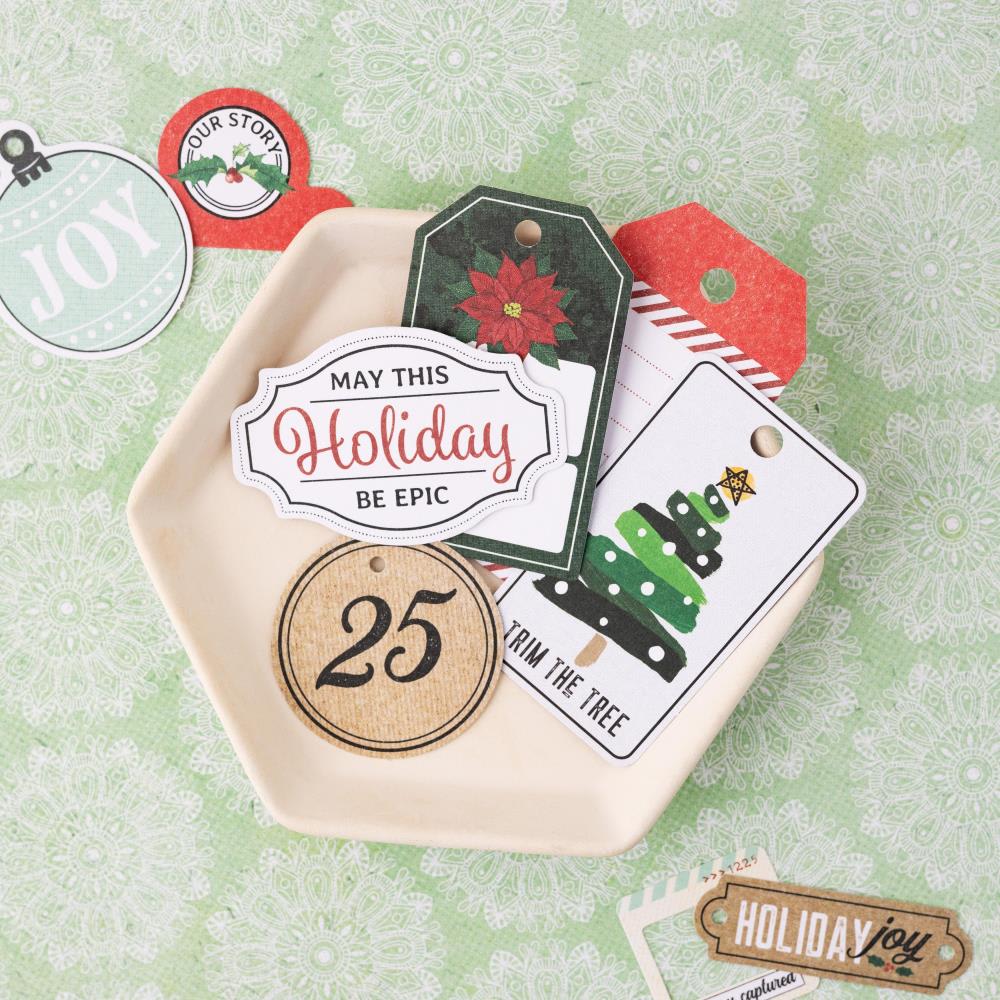 Figuras De Papel Para Scrapbook Precortado 50 Piezas Navidad1