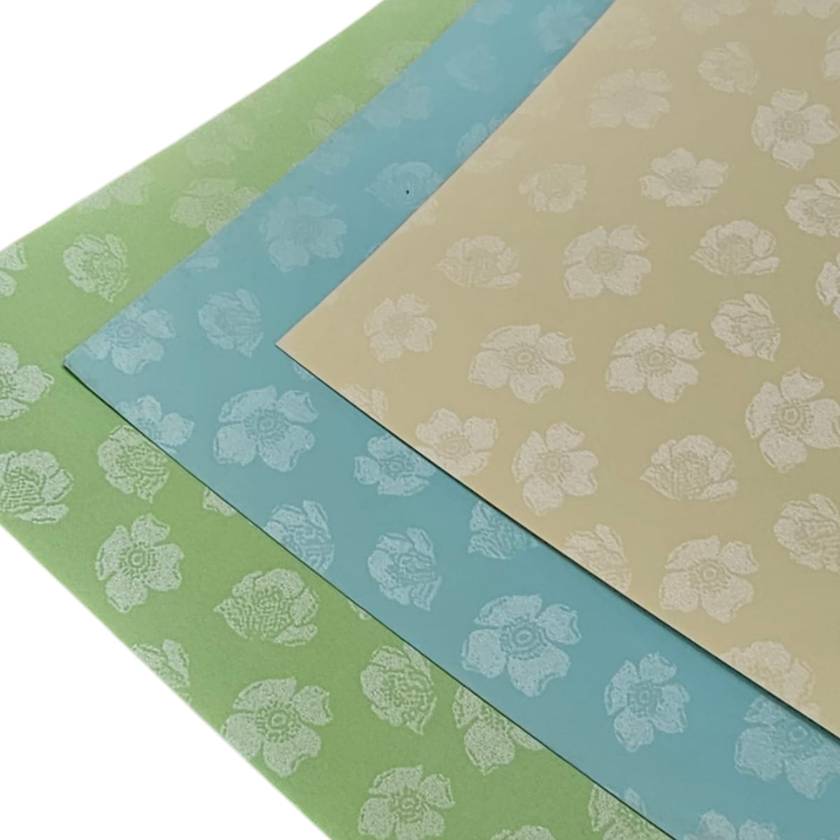 Cartulina Blossom Flores En Foil 220grs1