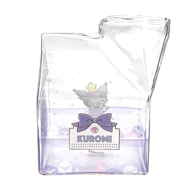 Kawaii Glass Milk Carton Cup22