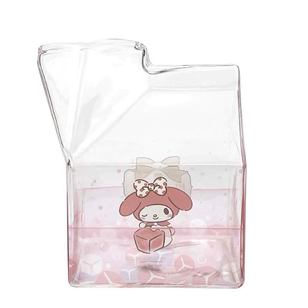 Kawaii Glass Milk Carton Cup18