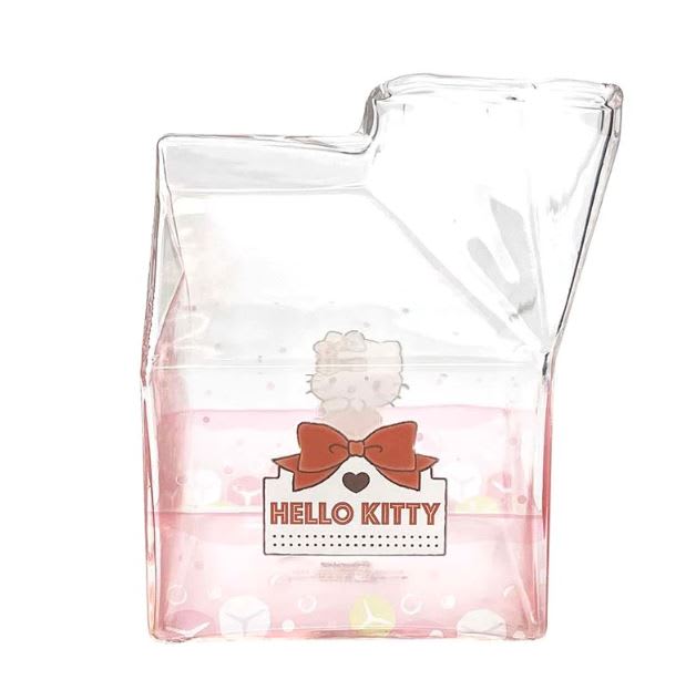Kawaii Glass Milk Carton Cup19