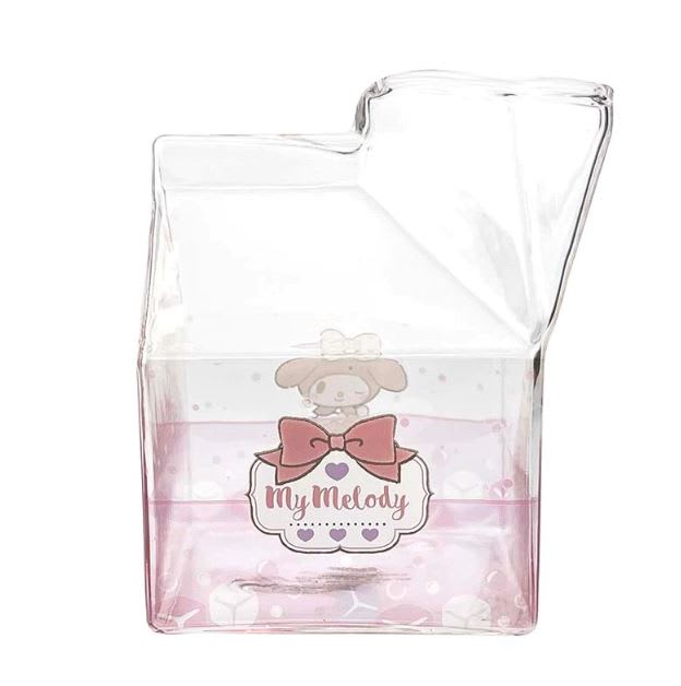 Kawaii Glass Milk Carton Cup16