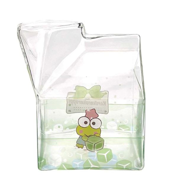 Kawaii Glass Milk Carton Cup15