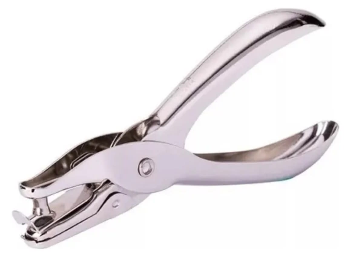 Perforadora Pinza 1 Agujero 0.6cm Plateado3