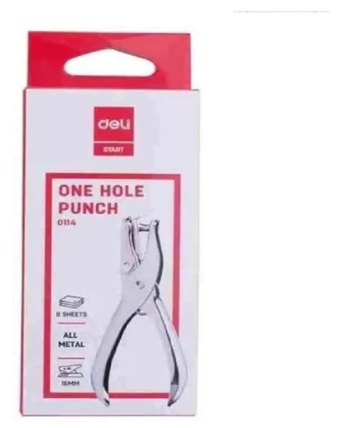 Perforadora Pinza 1 Agujero 0.6cm Plateado2