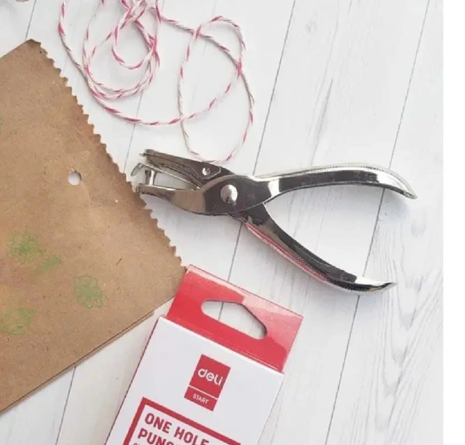 Perforadora Pinza 1 Agujero 0.6cm Plateado1