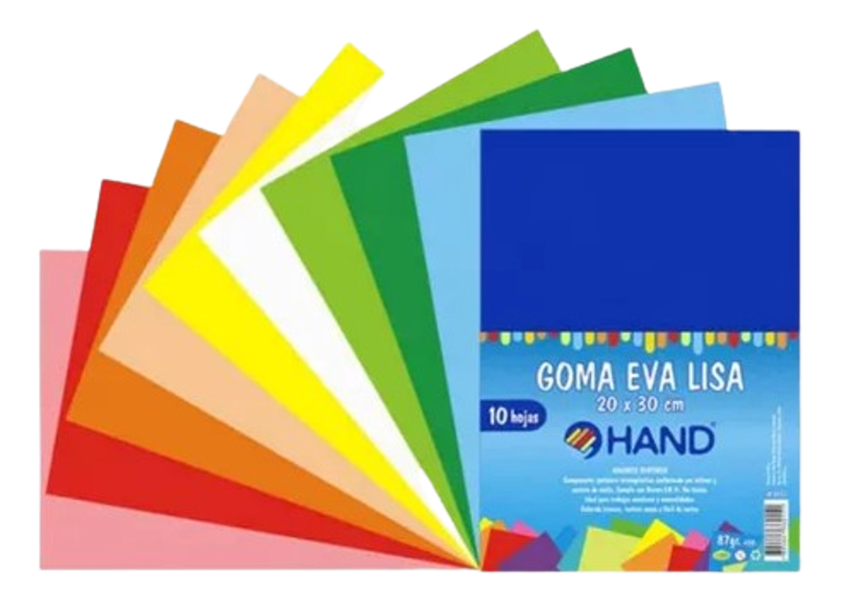GOMA EVA LISA 10 COLORES 20X30CM1
