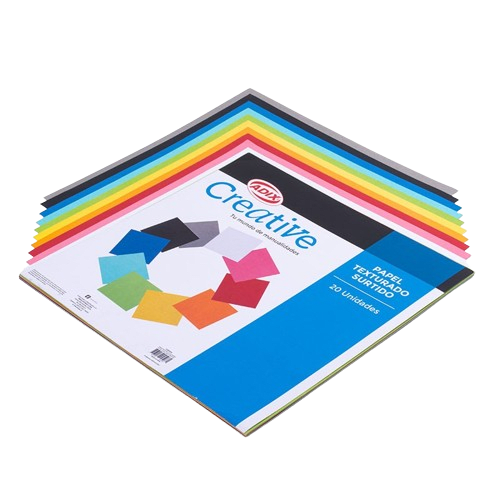 Cartulina Texturada 30x30cm Surtido 20u3