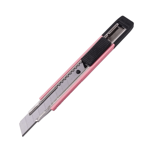 Cuchillo 12,5mm c/Seguro Automatico Pink4