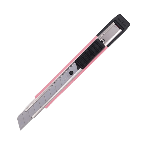 Cuchillo 12,5mm c/Seguro Automatico Pink3