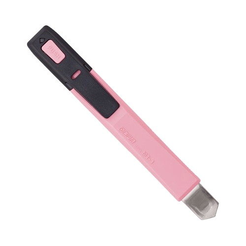 Cuchillo 12,5mm c/Seguro Automatico Pink2