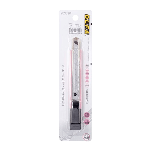 Cuchillo 12,5mm c/Seguro Automatico Pink1