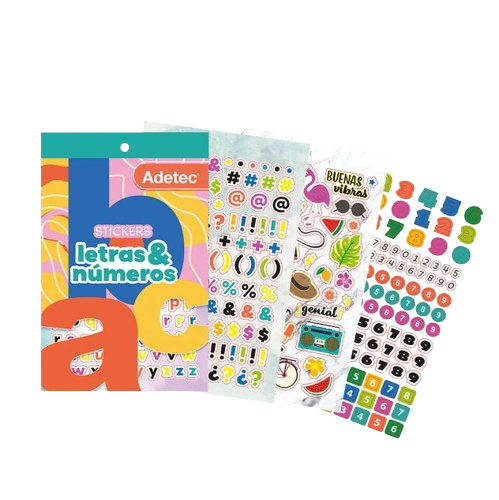 BLOCK DE STICKERS - LETRAS Y NUMEROS3